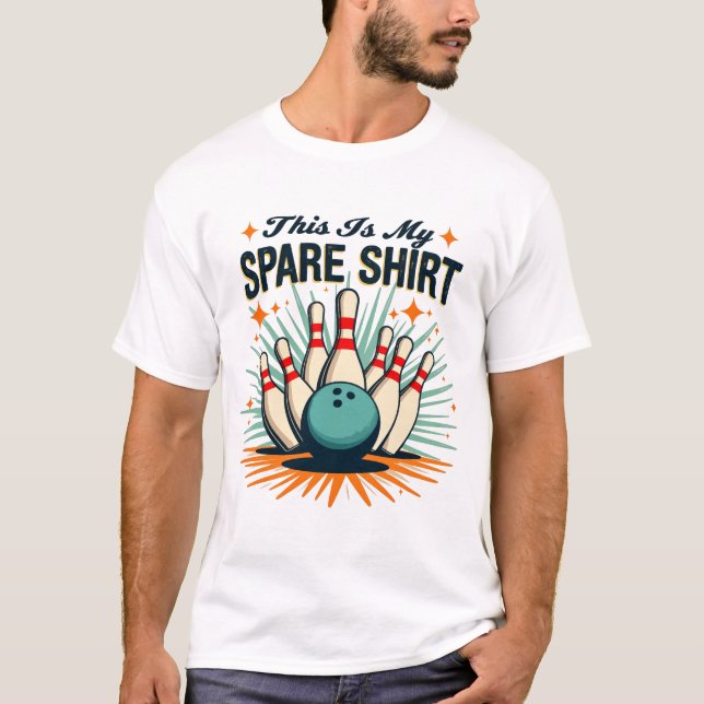 This Is My Spare Shirt – Funny Bowling T-Shirt (Front)