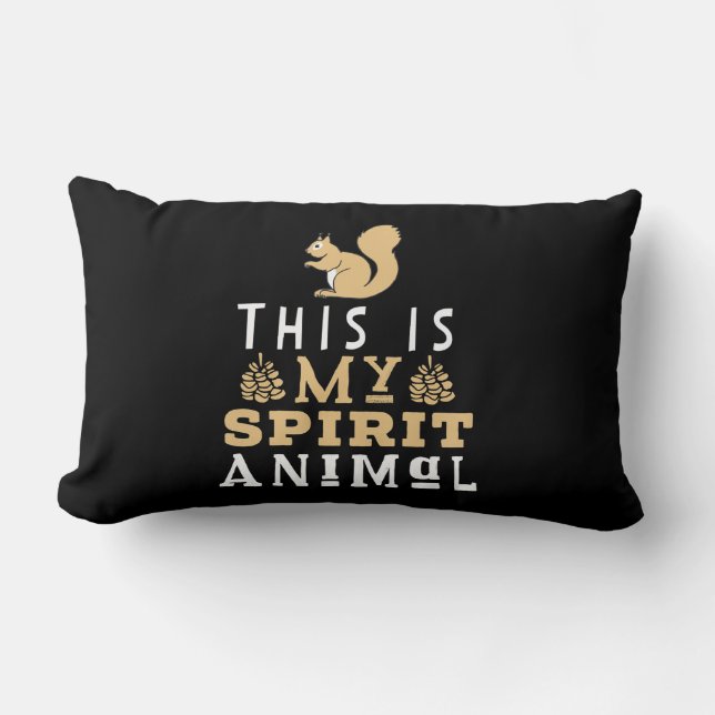 This Is My Spirit Animal Lumbar Cushion (Front)