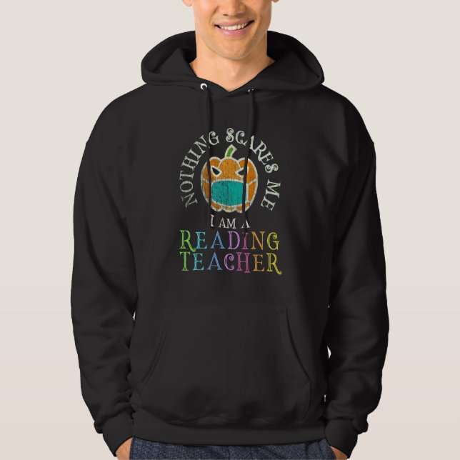 This Is My Spooky Reading Teacher Costume Don't Sc Hoodie (Front)
