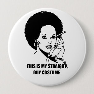 This is my straight guy costume 10 cm round badge