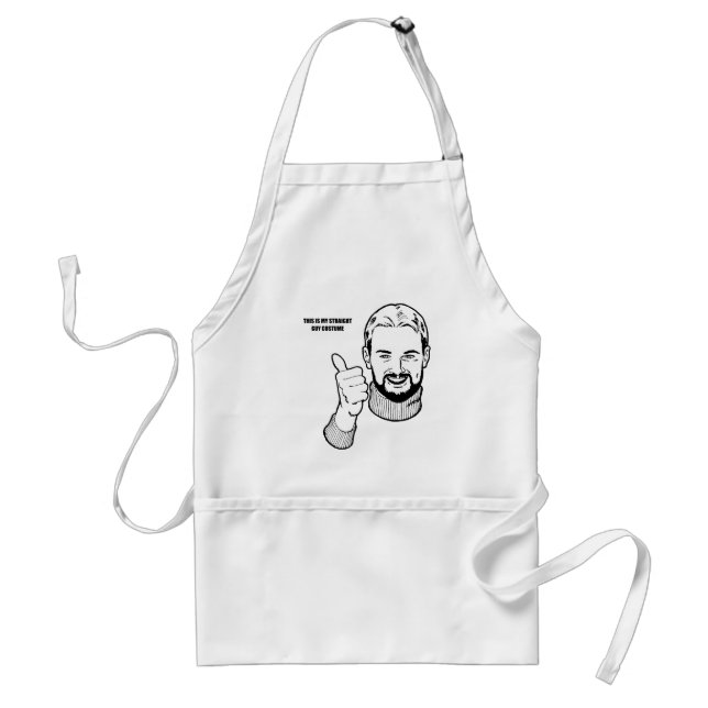 This is my straight guy costume standard apron (Front)