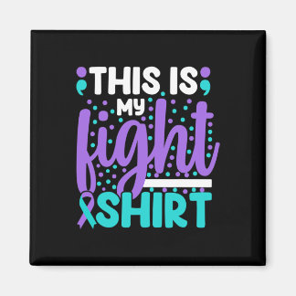 This Is My Suicide Prevention Awareness Teal Purpl Magnet