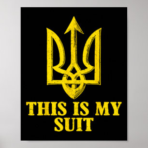 This Is My Suit I'm Not Playing Cards Zelenskyy Wo Poster
