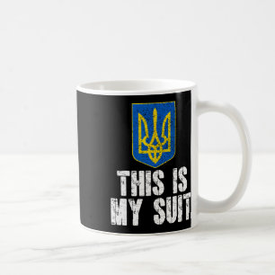 This Is My Suit Support Ukraine Trident Ukrainian Coffee Mug