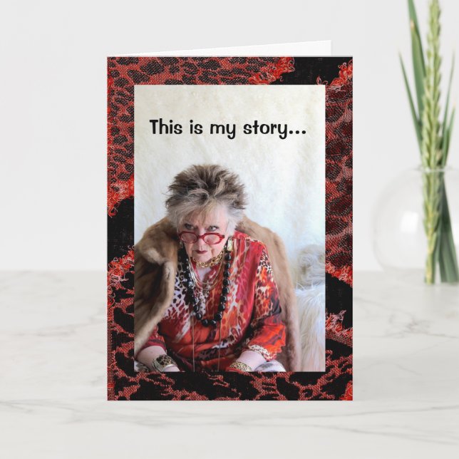 This is my sworn to secrecy story humourous  card (Front)