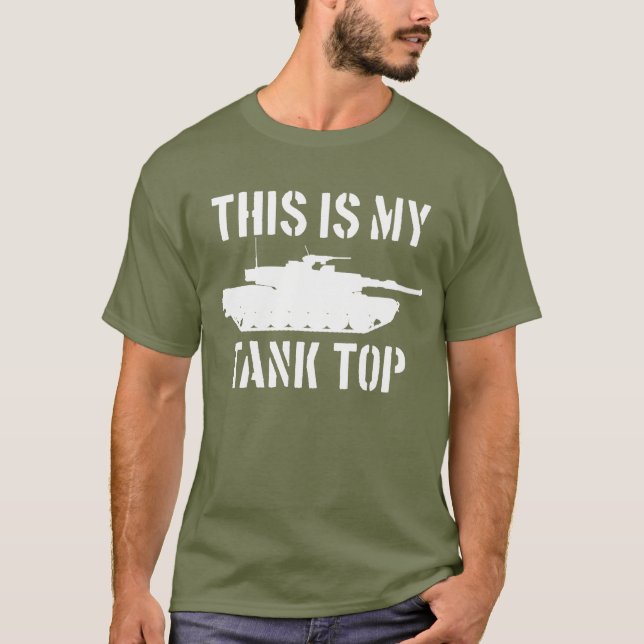 This Is My Tank Top Abrams Tank Funny Military (Front)