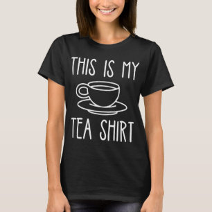 This is My Tea Funny Food Drink Black Cup T-Shirt