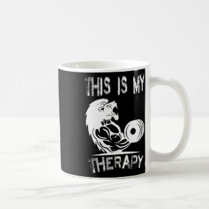 This Is My Therapy Bodybuilding Gym Coffee Mug