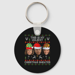 This Is My Ugliest Christmas Sweater Funny Joe Bid Key Ring