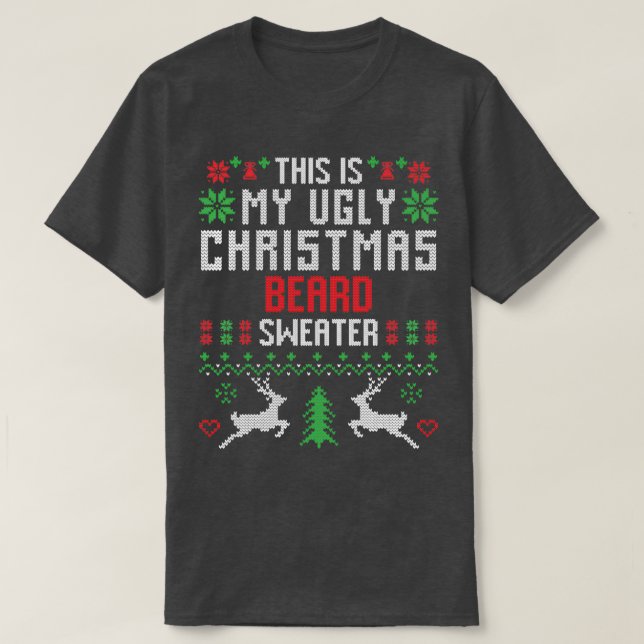 This Is My Ugly Christmas Beard Sweater Classic TS (Design Front)