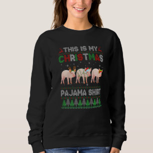 This Is My Ugly Christmas Pajama Pig Animals Sweatshirt