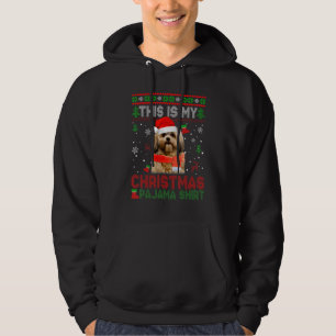 This Is My Ugly Christmas Pajama Shih Tzu Dog Hoodie