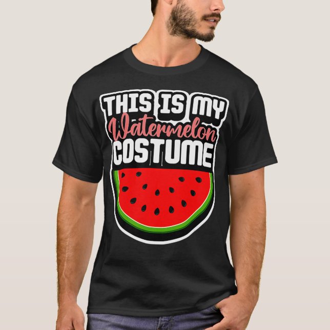 This Is My Watermelon Costume  Sweet Summer Fruits T-Shirt (Front)