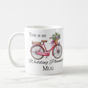 This is my wedding planning mug, with flower bike coffee mug