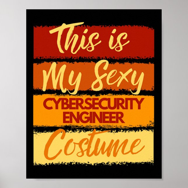 This Is My Y Cybersecurity Engineer Costume Hallow Poster (Front)