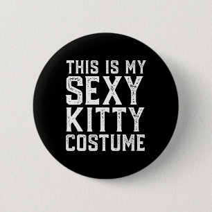 This Is My Y Kitty Costume Fun Easy Halloween Cat 6 Cm Round Badge