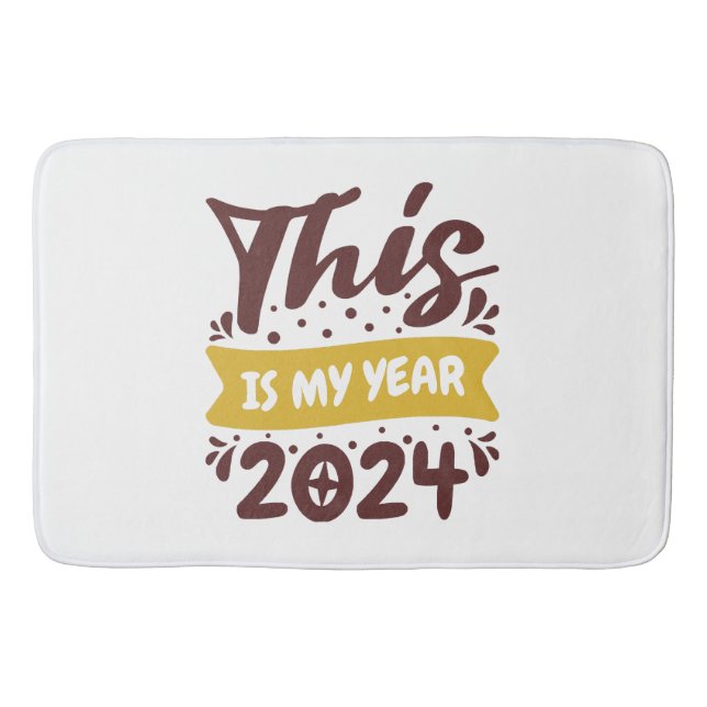 This is my year 2024 bath mat (Front)