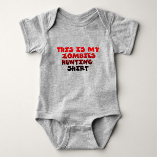 This Is my Zombies Hunting Baby Bodysuit