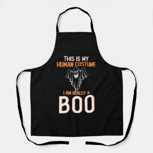this is myhuman costume iam really a boo halloween apron