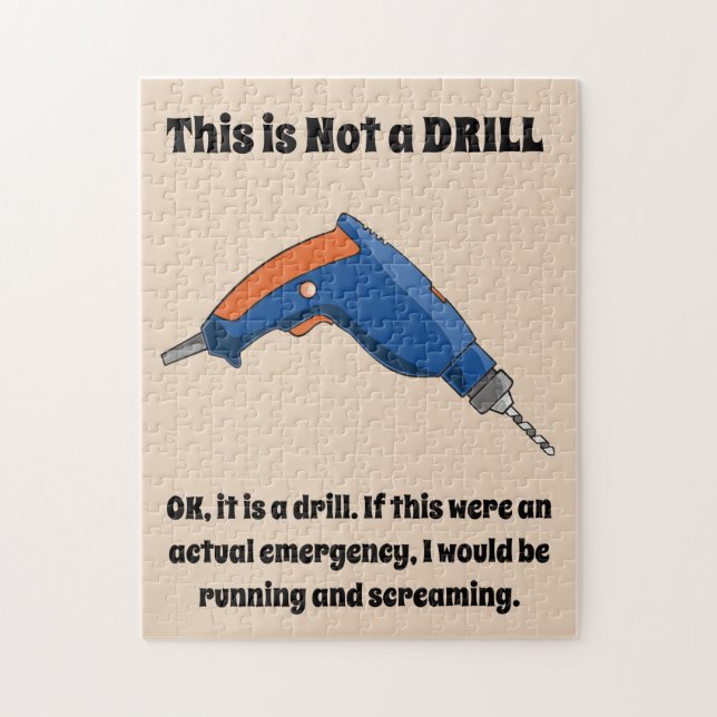 This is Not a Drill Jigsaw Puzzle (Vertical)