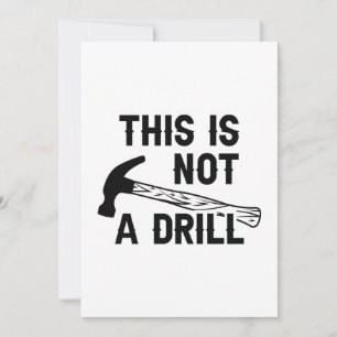 This Is Not A Drill Thank You Card