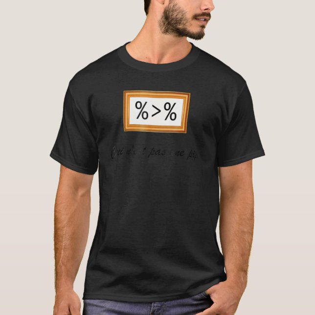 This Is Not A Pipe  R Data Science Art History T-Shirt (Front)