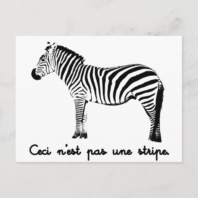 This Is Not A Stripe Postcard (Front)