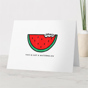 'This Is Not a Watermelon' Palestine Collection Card