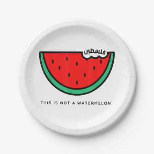 'This Is Not a Watermelon' Palestine Collection Paper Plate