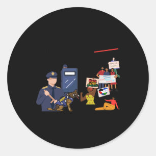 This Is Not How To Govern Protest Art Classic Round Sticker