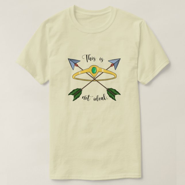 This is Not Ideal T-Shirt – Cream (Design Front)
