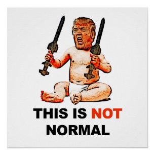 This is NOT normal! Protest Sign