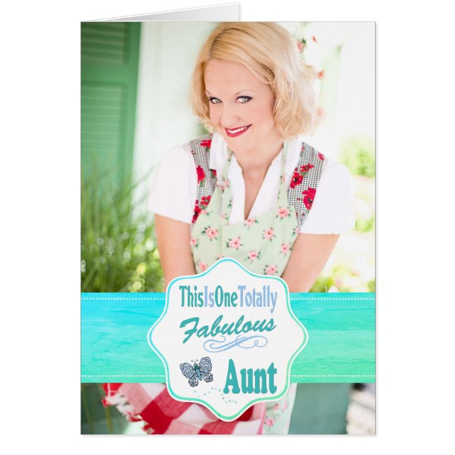 This Is One Totally Fabulous Aunt Blue Butterfly (Front)