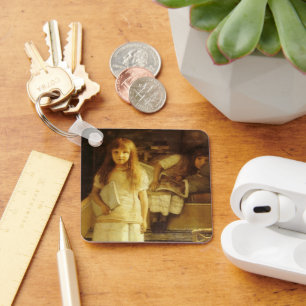 This is Our Corner by Sir Lawrence Alma Tadema Key Ring