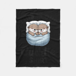 This Is Our Cuddle Shirt Adorable Otters  Fleece Blanket