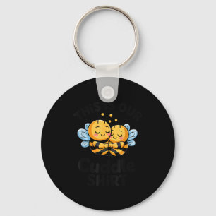This Is Our Cuddle Shirt Cute Bees Couple  Key Ring