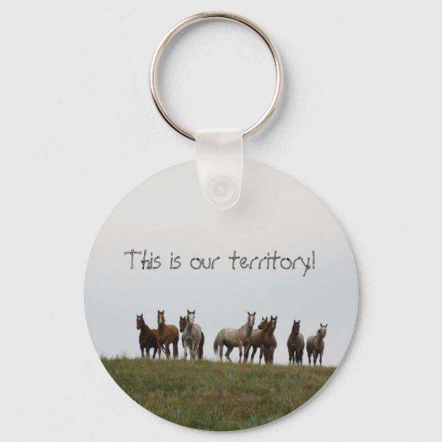 "This is our territory" Key Ring (Front)