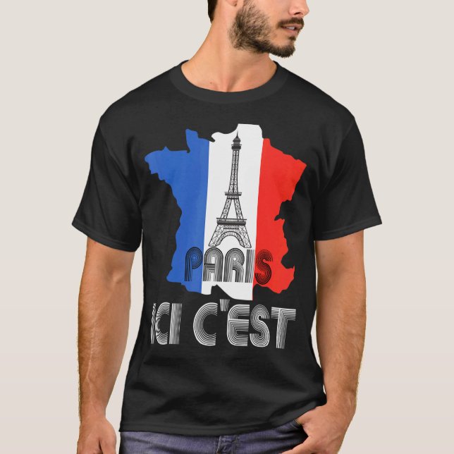 This Is Paris Ici Cest Paris Welcome 2024 To City  T-Shirt (Front)