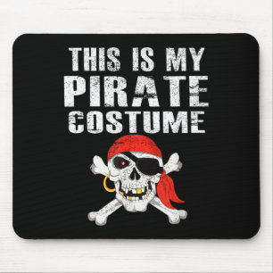 This Is Pirate Costume Funny Vintage Halloween Mouse Pad