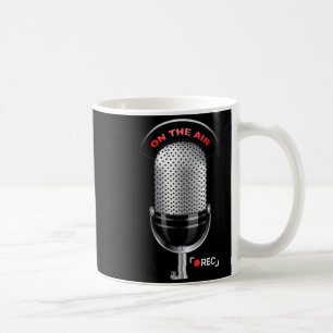 This Is Podcast Mic Costume Funny Podcasters Coffee Mug