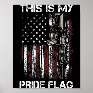 This is pride flag usa american 4th of july (on poster