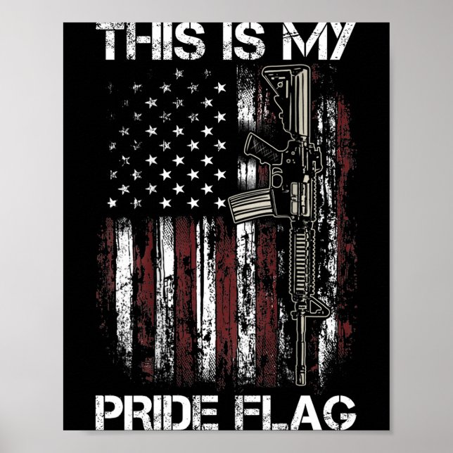 This is pride flag usa american 4th of july (on poster (Front)