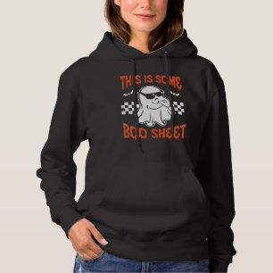 This Is Some Boo Sheet Angry Ghost Retro Halloween Hoodie