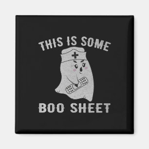 This Is Some Boo Sheet Boo Ghost Fun Halloween Nur Magnet