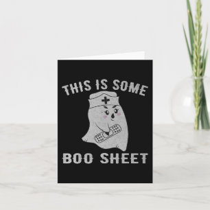 This is some boo sheet boo ghost Funny Halloween N Card