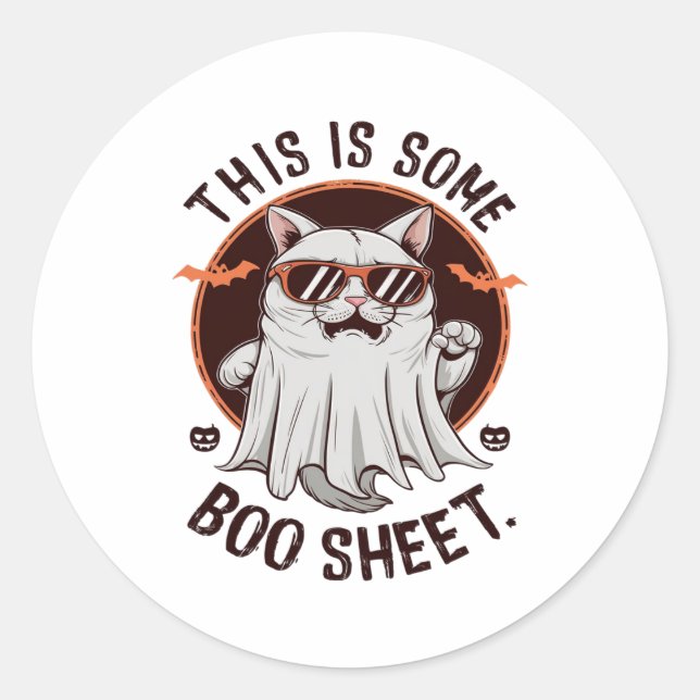 This is Some Boo Sheet Classic Round Sticker (Front)