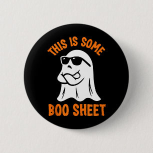 This is Some Boo Sheet Cool Ghost Funny Halloween 6 Cm Round Badge
