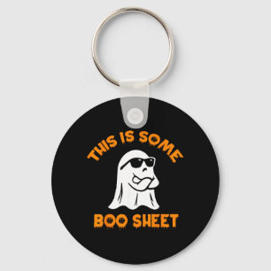 This Is Some Boo Sheet Cool Ghost Funny Halloween Key Ring