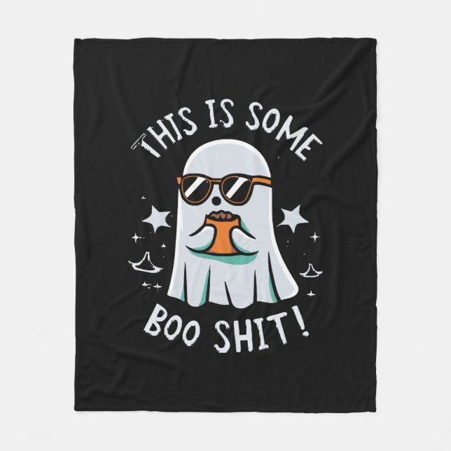 This is Some Boo Sheet Fleece Blanket (Front)