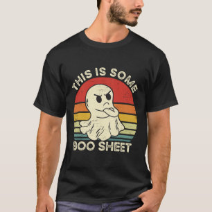 This Is Some Boo Sheet Fun Ghost Retro Halloween C T-Shirt